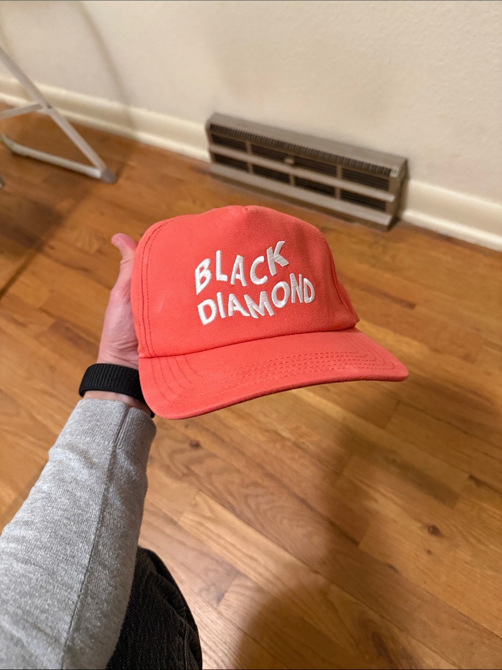 Black Diamond Coral Pink Logo Cap